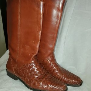 Unisa flex brown leather mid calf Boots 7m